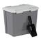 Iris® 30 lbs. Airtight Pet Food Container with Scoop, Gray